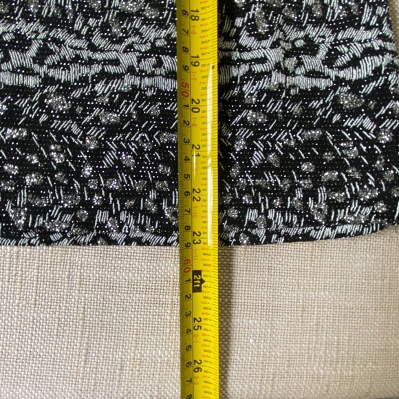 R&M Richards Vintage Black Silver Glitter Holiday Party Tank Camisole- Sz-18W - Picture 14 of 14